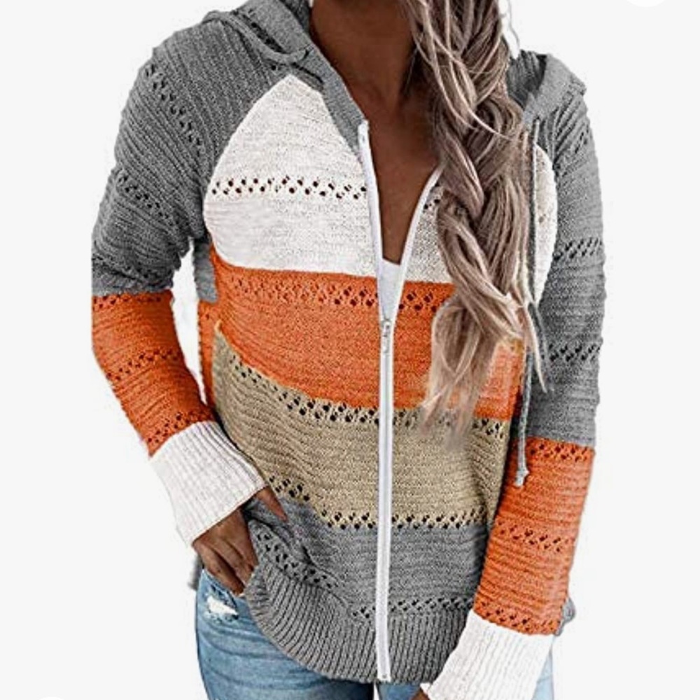 Zip up hooded cardigan - Picture 1 of 4